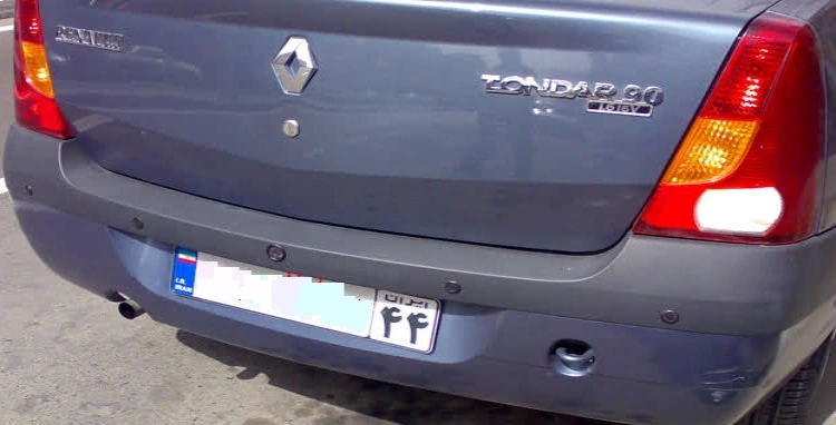 علت تکی بودن چراغ دنده عقب ال 90